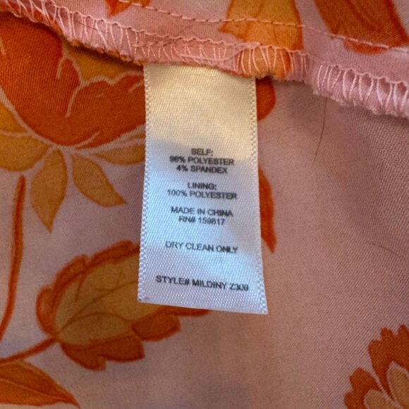 Altar'd State Satin Maxi Skirt Slit Pink Orange A-Line Extra Small Womens - Picture 4 of 5